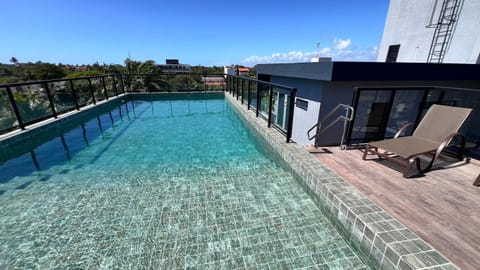 Property building, Day, View (from property/room), Balcony/Terrace, Pool view, Swimming pool, sunbed