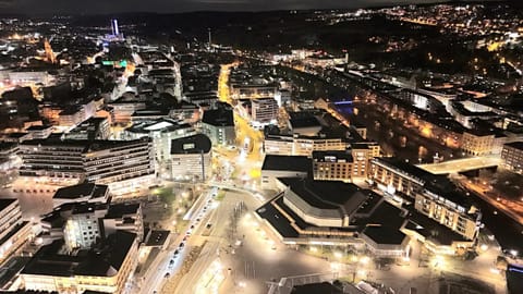 Night, Neighbourhood, Bird's eye view, City view, Street view