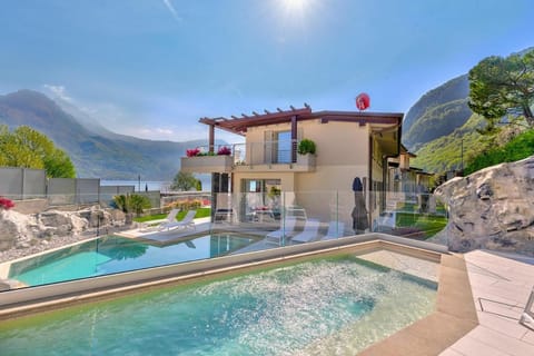 Property building, Nearby landmark, Spring, Day, Natural landscape, Mountain view, Pool view, Swimming pool, sunbed