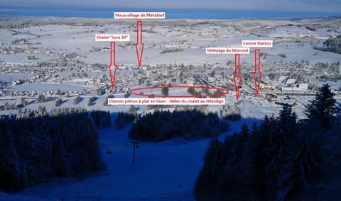 Natural landscape, Bird's eye view, Winter, Location