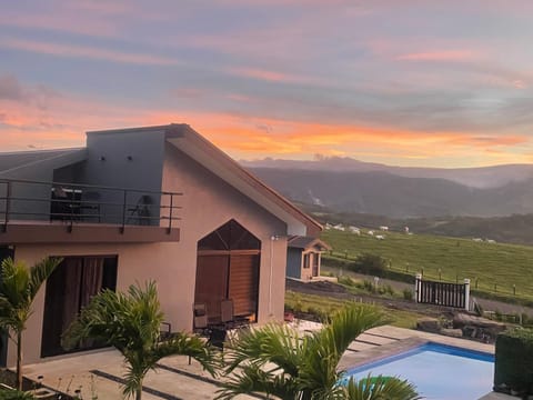 Natural landscape, Mountain view, Pool view, Swimming pool, Sunrise, Sunset
