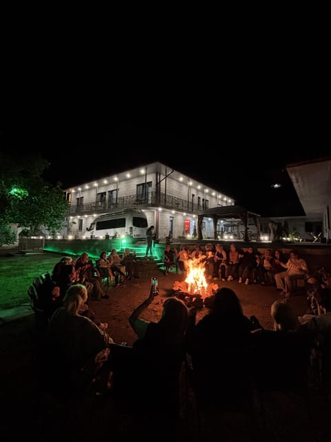 Night, group of guests