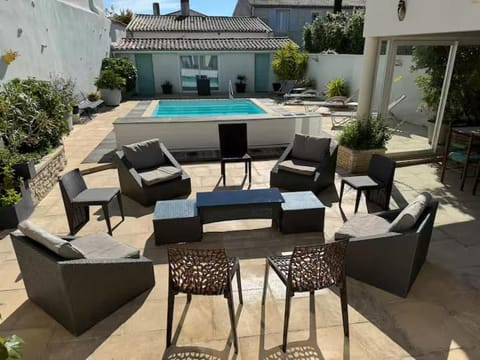 Patio, Day, Pool view, Swimming pool