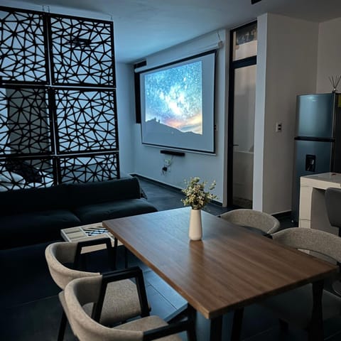 Living room, Seating area, Dining area, Evening entertainment