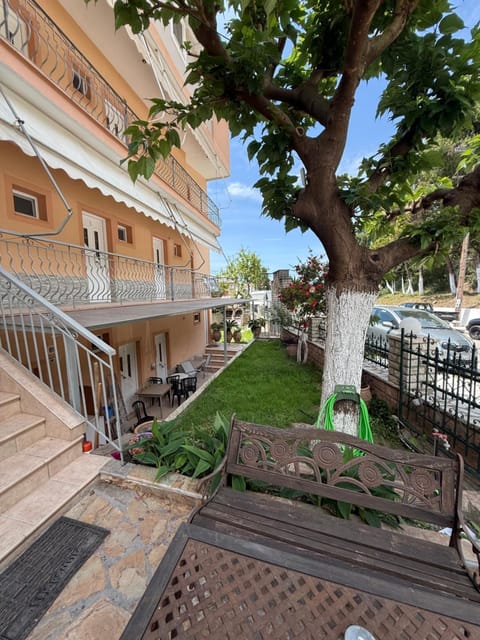 Property building, Patio, Spring, Day, Garden, View (from property/room), Garden view