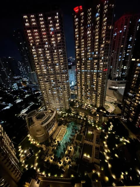 Property building, Night, Bird's eye view, City view