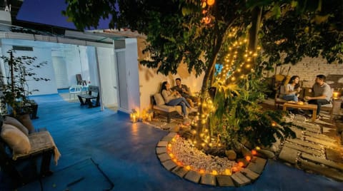 Patio, Natural landscape, Inner courtyard view