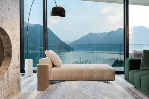 Day, Natural landscape, Living room, Seating area, Lake view