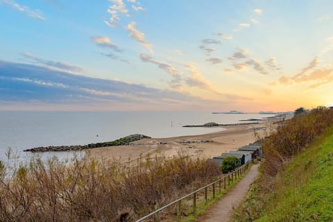 Beach, Sea view, Sunset