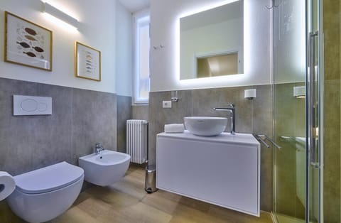 Shower, Toilet, Bathroom, bidet, towels