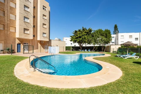 Property building, Living room, Swimming pool