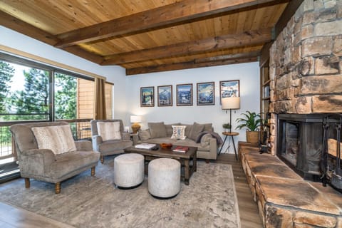 Balcony/Terrace, Living room, Seating area, fireplace, pet friendly
