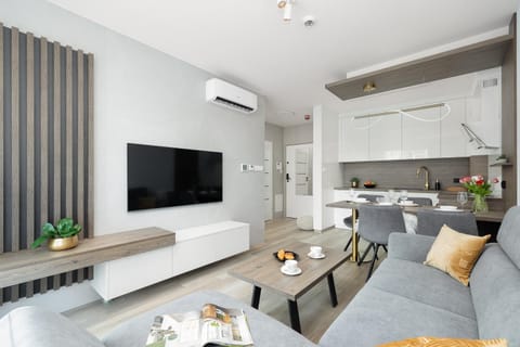 TV and multimedia, Kitchen or kitchenette, Living room, Seating area, Dining area, air conditioner