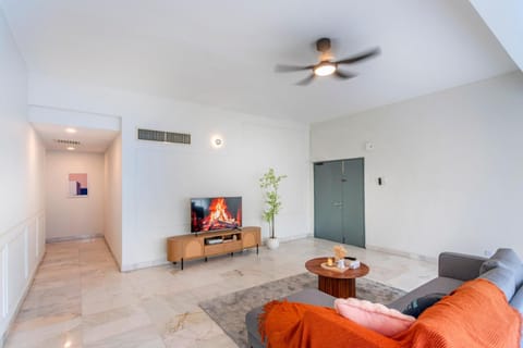 Living room, air conditioner