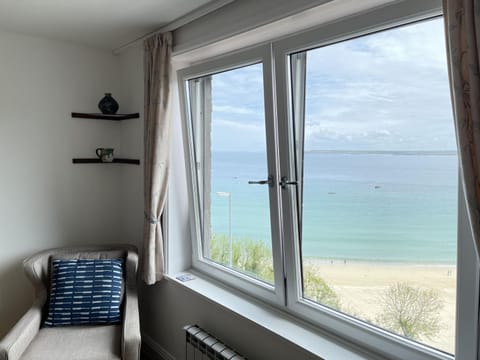 Property building, Living room, Beach, Sea view