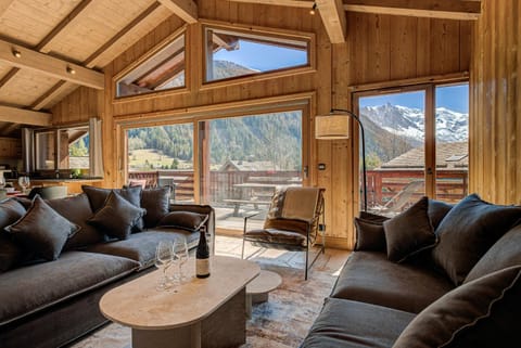 Natural landscape, Living room, Seating area, Mountain view