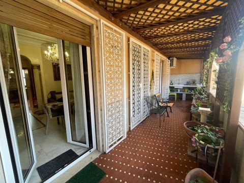 Patio, Day, View (from property/room), Balcony/Terrace, Living room, Seating area, Dining area