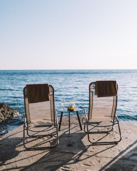 Natural landscape, Beach, Sea view, sunbed