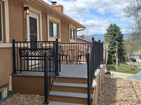 Property building, Patio, Day, Natural landscape, View (from property/room), Balcony/Terrace