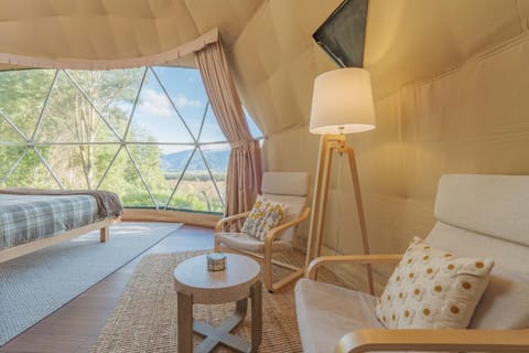 Bed, View (from property/room), Living room, Mountain view