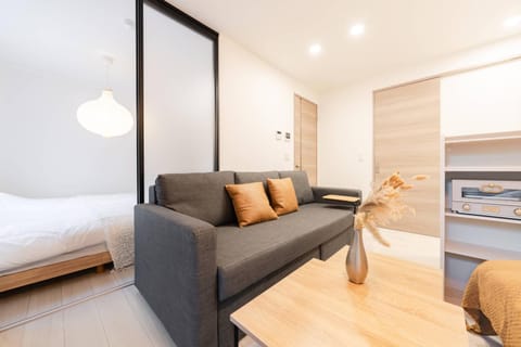 Bed, Living room, Photo of the whole room