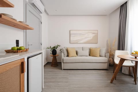 Living room, Seating area, Dining area, air conditioner