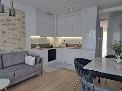 Kitchen or kitchenette, Living room, Dining area