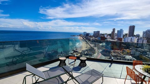 Balcony/Terrace, Balcony/Terrace, Spa and wellness centre/facilities, Seating area, City view, Sea view