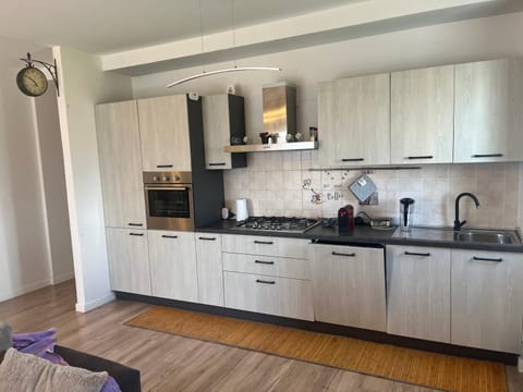 Kitchen or kitchenette, dishwasher