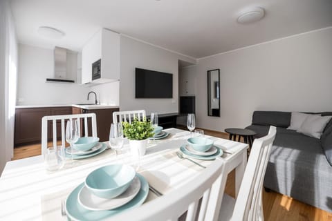 Kitchen or kitchenette, Living room, Dining area