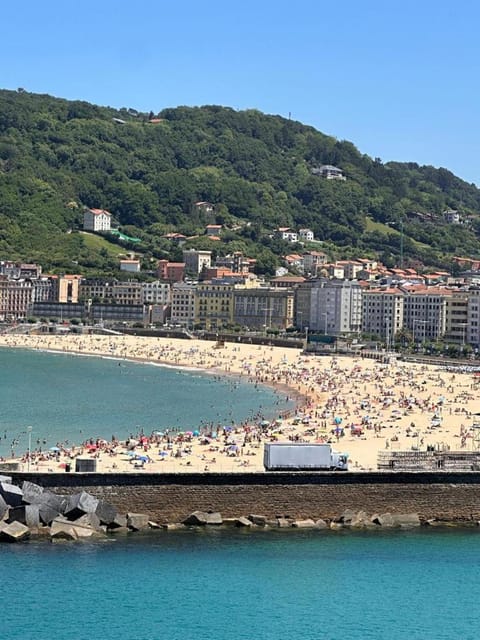 Natural landscape, Beach, Mountain view, Sea view
