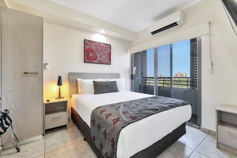 Bed, Bedroom, air conditioner