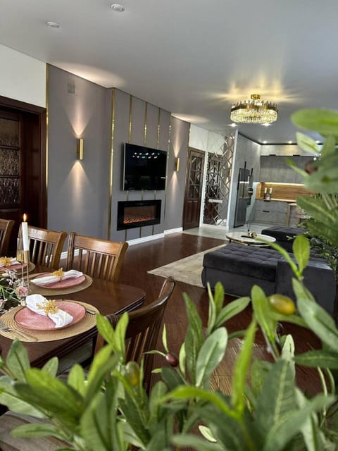 Communal lounge/ TV room, TV and multimedia, Kitchen or kitchenette, Seating area, Dining area