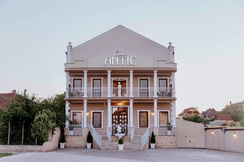 Property building, Facade/entrance, Sunset