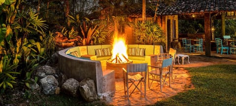 Patio, Night, Garden