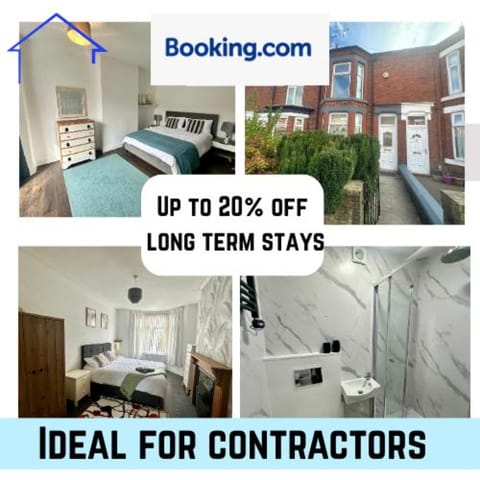 Central Crewe 4 Double bedroom home Villa in Crewe