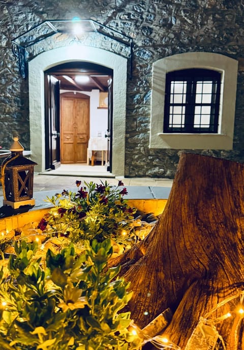 Property building, Night, Garden, Balcony/Terrace, Balcony/Terrace, Decorative detail, Garden view