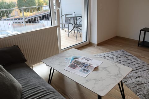 View (from property/room), Balcony/Terrace, Living room, Seating area, Dining area