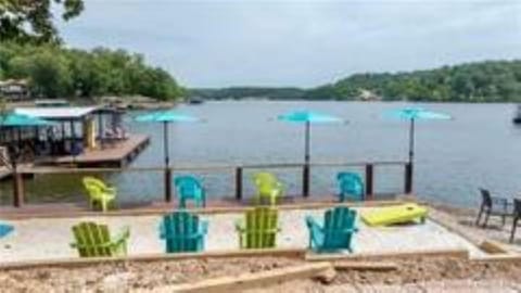 Sandy beach water toys great dock House in Lake of the Ozarks