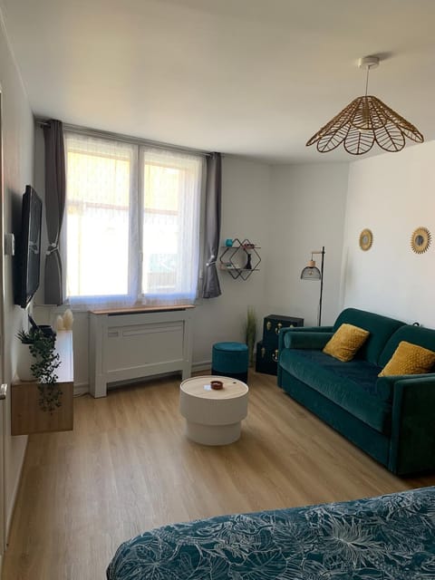 Bed, Living room, Photo of the whole room, Seating area, Bedroom