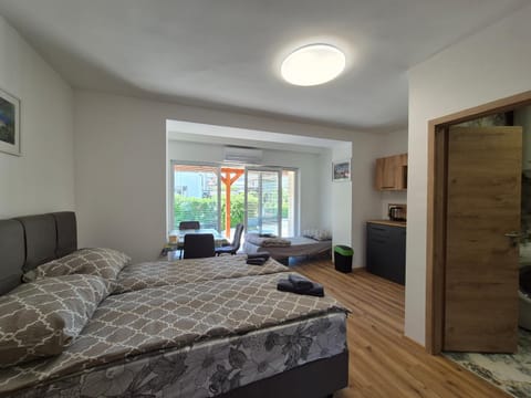 Bed, Living room, Photo of the whole room