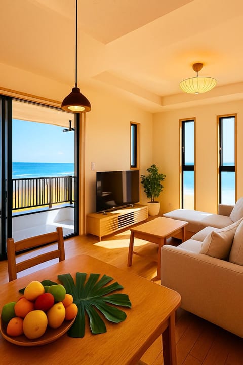 Communal lounge/ TV room, Natural landscape, TV and multimedia, View (from property/room), Balcony/Terrace, Living room, Seating area, Evening entertainment, Sea view