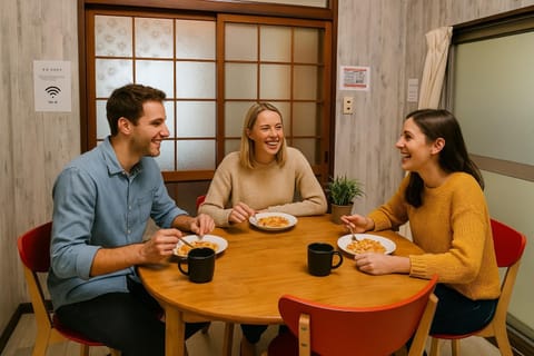 People, Dining area, Food, Guests