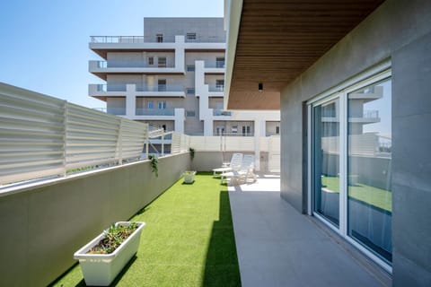 Property building, Patio, Spring, Day, View (from property/room), Balcony/Terrace