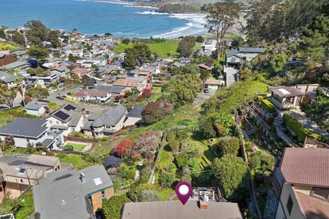 Small Home with Ocean View walk to Restaurants Brewery Shops Beach House in Pedro Point