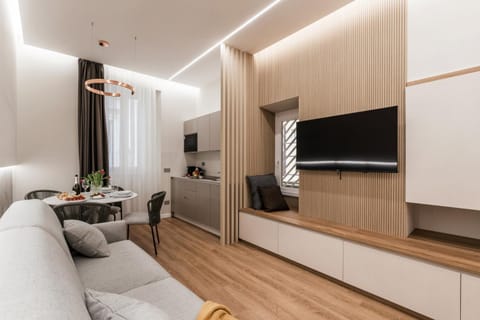 TV and multimedia, Kitchen or kitchenette, Living room, Seating area, Evening entertainment