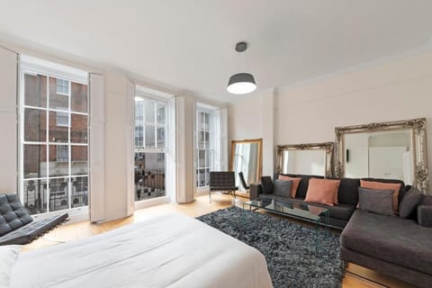 Bed, Living room, Photo of the whole room, Seating area, Bedroom