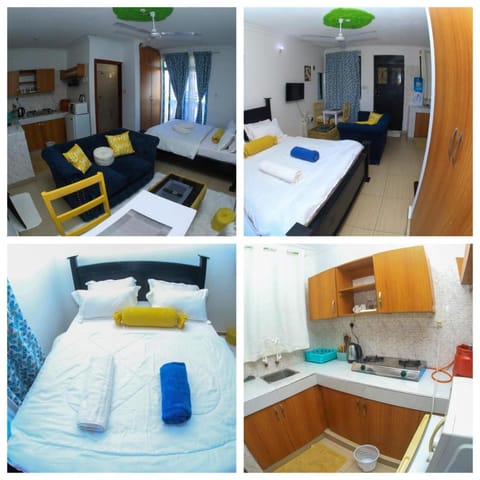 Bed, Kitchen or kitchenette, Photo of the whole room, Bedroom, minibar, oven, pet friendly, stove, towels