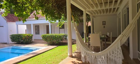 Patio, Day, Garden, Garden view, Pool view, Swimming pool, sunbed