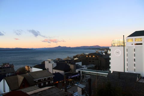 Nearby landmark, Natural landscape, City view, Mountain view, Sunset